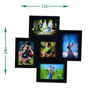 Personalized 5-Photo Collage Frame (11x14 Inches) Photo Printing Cost Not Included