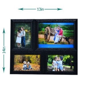 Personalized 4-Photo Collage Frame (13x14 Inches) Photo Printing Cost Not Included
