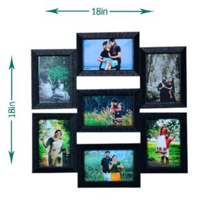 Personalized 7-Photo Collage Frame(18x18 Inches) Photo Printing Cost Not Included