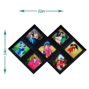 Personalized 7-Photo Collage Frame (22x14 Inches) Photo Printing Cost Not Included